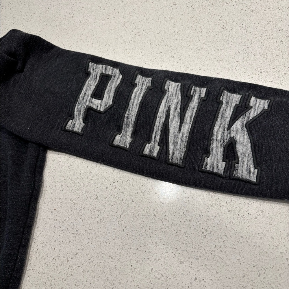 Victoria's Secret PINK Gray and Black Half Zip Sweatshirt, Size XS - Picture 5 of 10